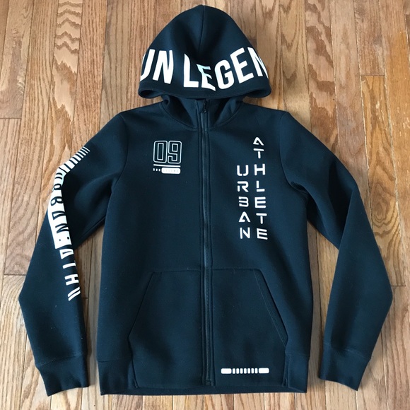 H&M Other - Boys H&M black hoodie fleece top zipper 10/12